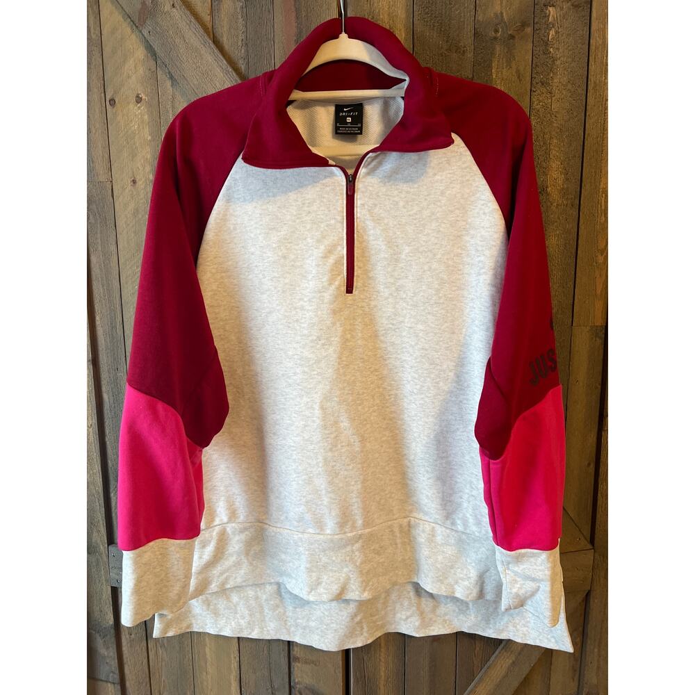 Nike Dri Fit Color Block Quarter Zip Sweatshirt